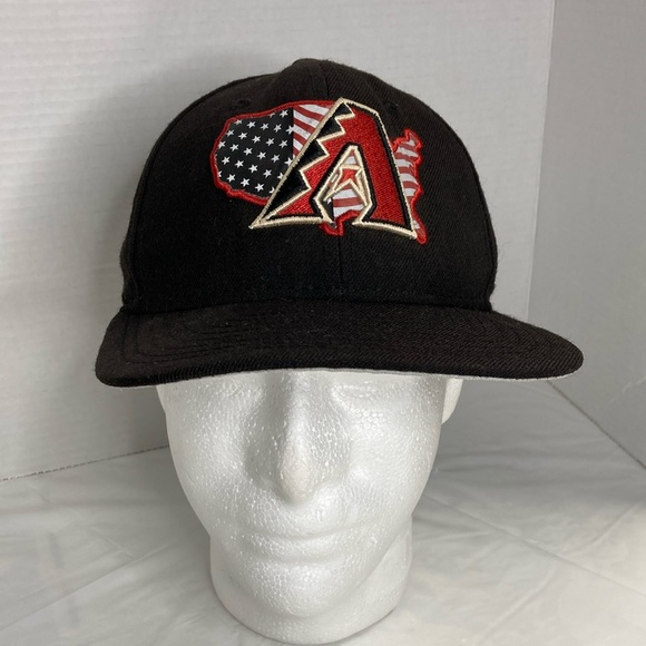 Arizona Diamondbacks New Era Snapback Truckers Cap Hat Unique Logo Black OSFM - Picture 1 of 13
